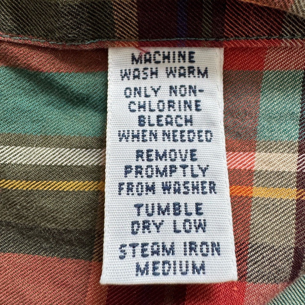 Ralph Lauren Classic Fit red, green, yellow & blue plaid button down. Medium - Picture 4 of 10